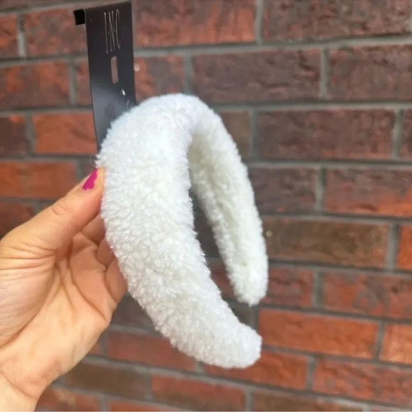 White Puffy Headband - Picture 5 of 6